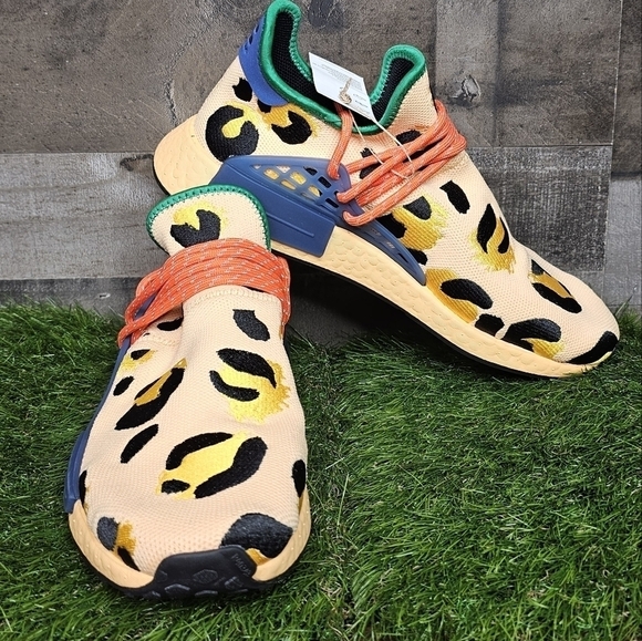 ADIDAS X PHARRELL WILLIAMS HU NMD ANIMAL PRINT Pulse Amber HP3221 - Picture 9 of 12